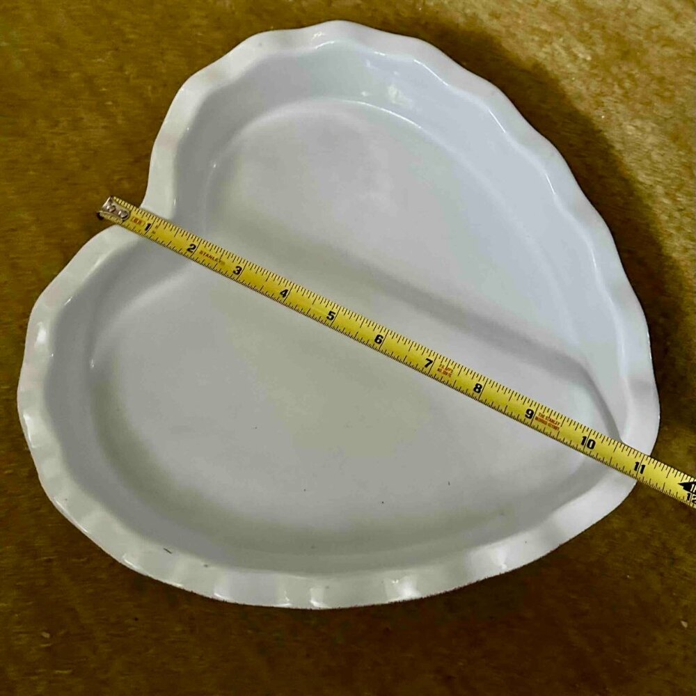 Emile Henry Large Red Heart Baking Dish Ovenproof High Heat Ceramic